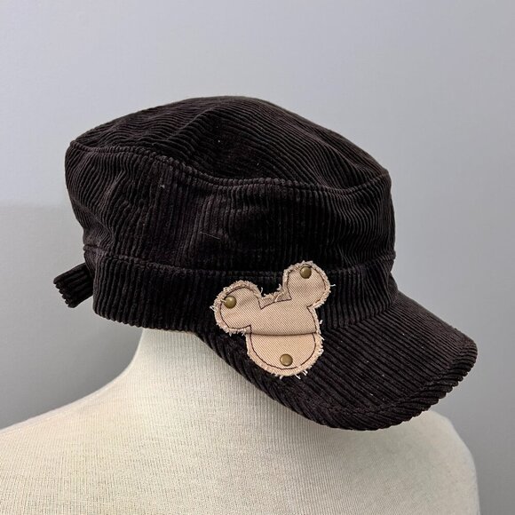 Disneyland Resort Mickey Mouse Corduroy Cadet Style Hat Cap Adult Size - Picture 1 of 11